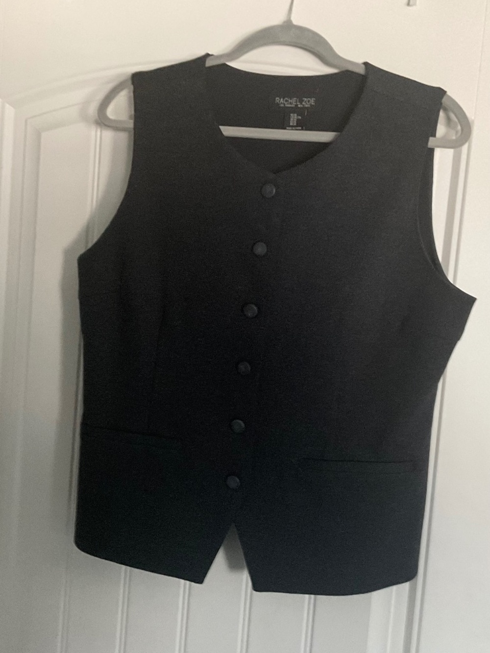 Rachel Zoe Charcoal Gray Tailored Suit Vest